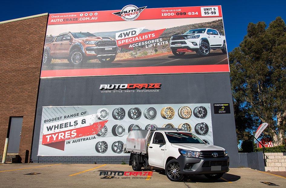 TOYOTA HILUX N80 4WD HE880 GLOSS BLACK MACHINED FACE